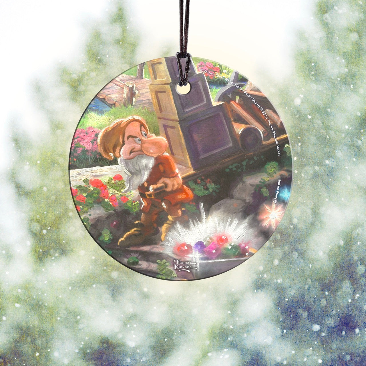 Disney (Snow White and the Seven Dwarfs – Grumpy) StarFire Prints™ Hanging Glass Print SPCIR562